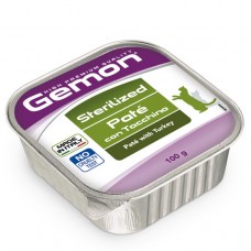 GEMON STERILIZED CAT Turkey 100g-пастет с пуешко ,кастрирани котки Терин 